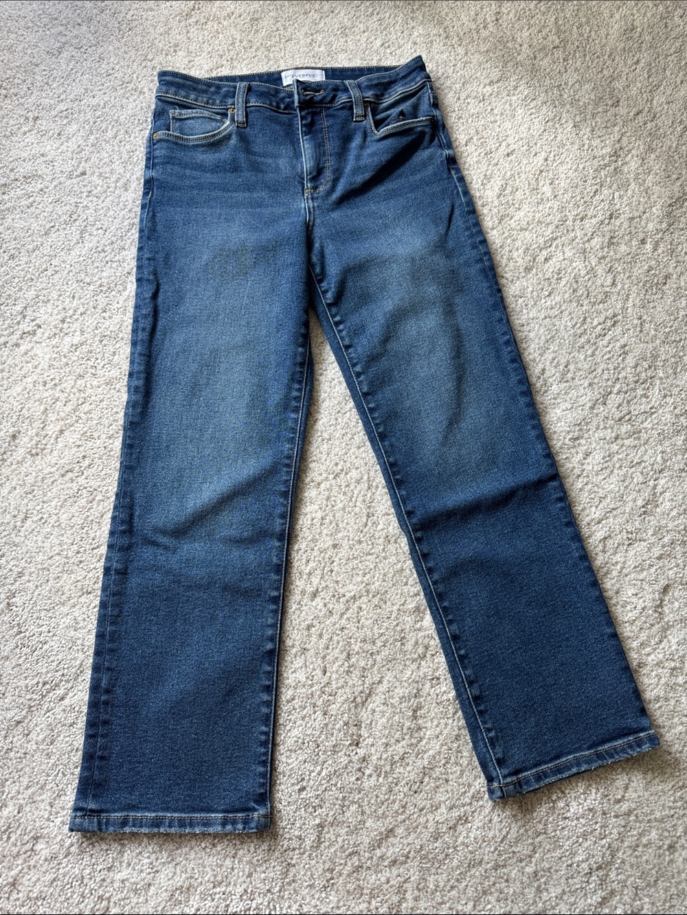 Evereve  The Ever Straight Classic Women's Straight-Leg Jeans, Dark Blue